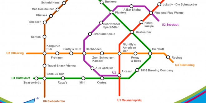 5vorFlug U-Bahn Bar Plan für die nächste Städtereise nach Wien