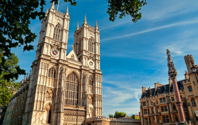 Westminster Abbey in London in England