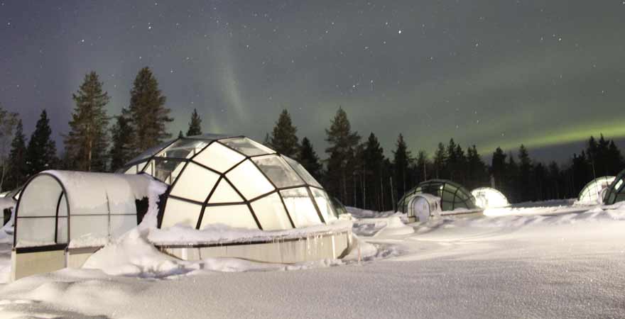Nordlichter in Lappland in Finnland