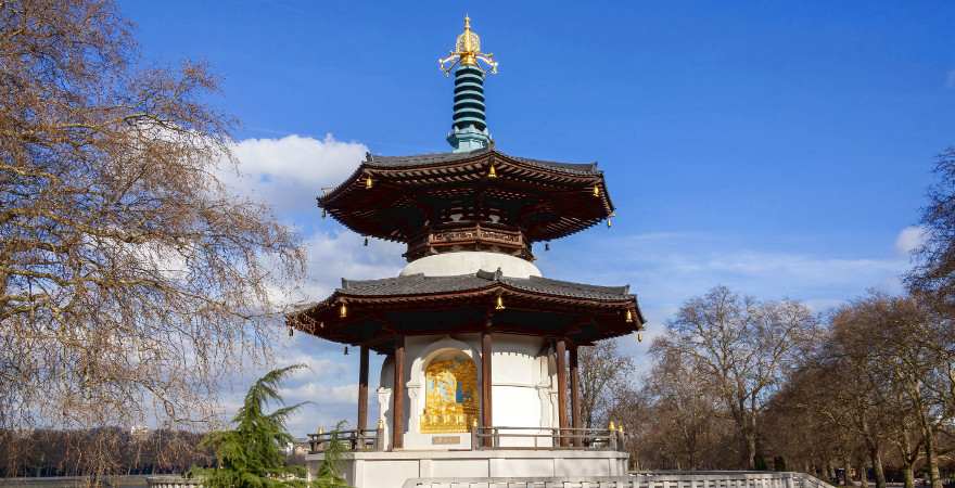 buddhistische Pagode im Battersea Park in London