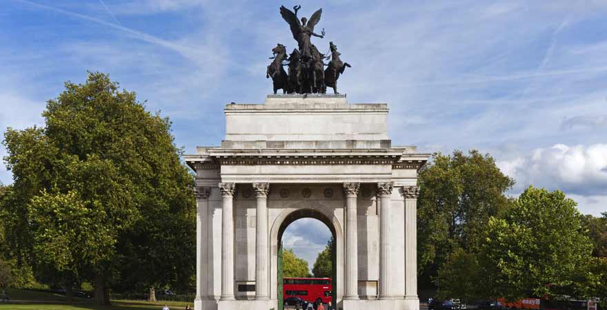 Wellington Arch im Hyde Park in London