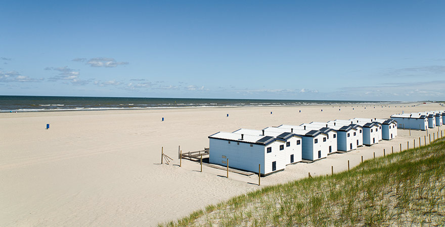Strandhäuser in Hoek van Holland in den Niederlanden